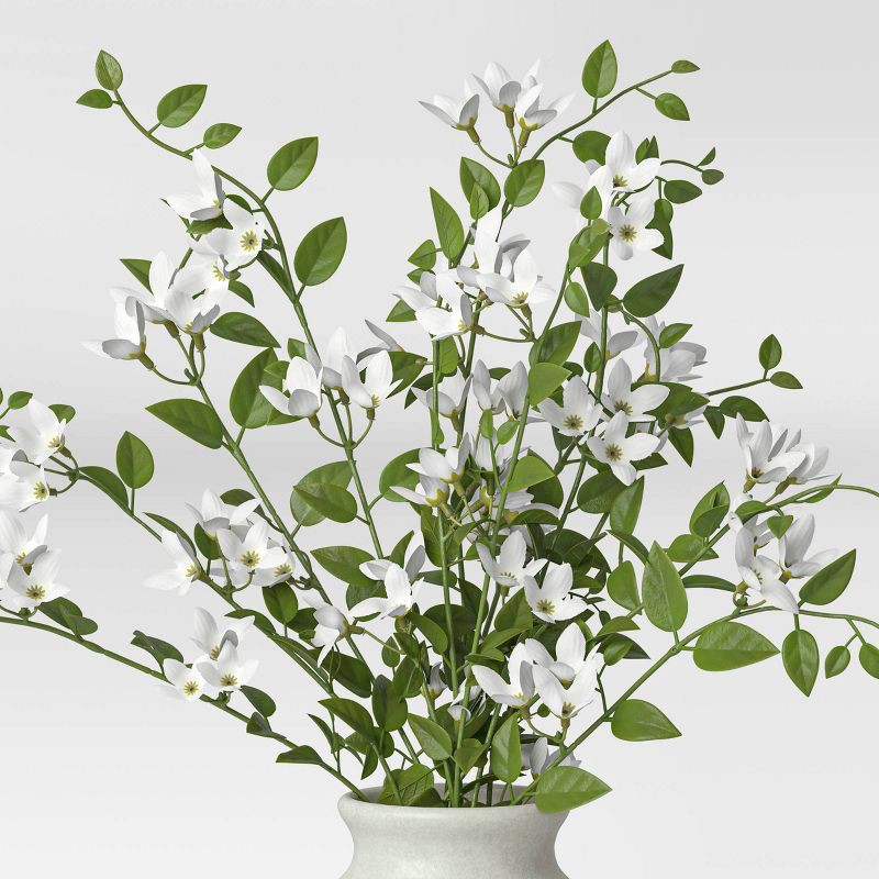 slide 3 of 4, Artificial Floral Arrangement White - Threshold™, 1 ct