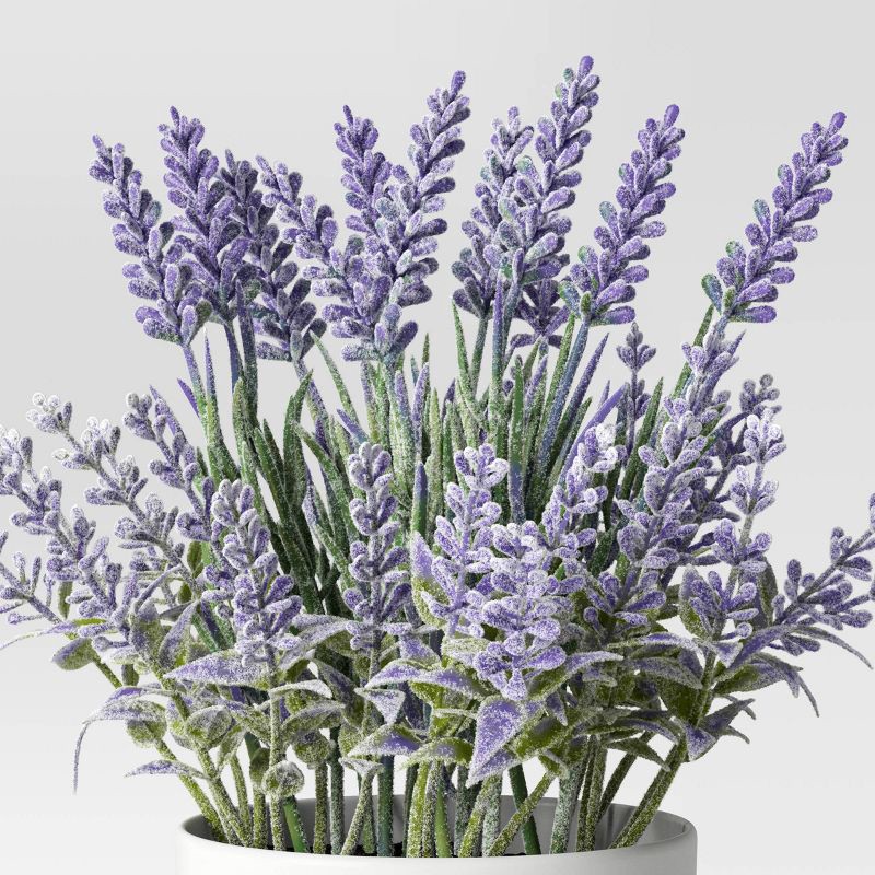 slide 3 of 4, Artificial Mini Arrangement Potted Plant Lavender - Threshold™, 1 ct