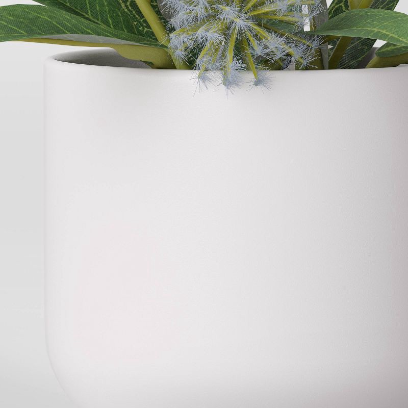 slide 2 of 4, Artificial Thistle and Leaf Mini Arrangement Potted Plant - Threshold™, 1 ct