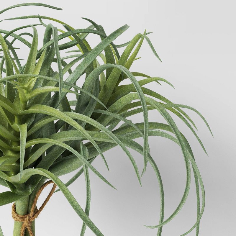 slide 3 of 3, Air Plant Mini Stem Bundle - Threshold™: Faux Succulent Decor, Indoor Artificial Leaf Sprays, 7" Height, 1 ct