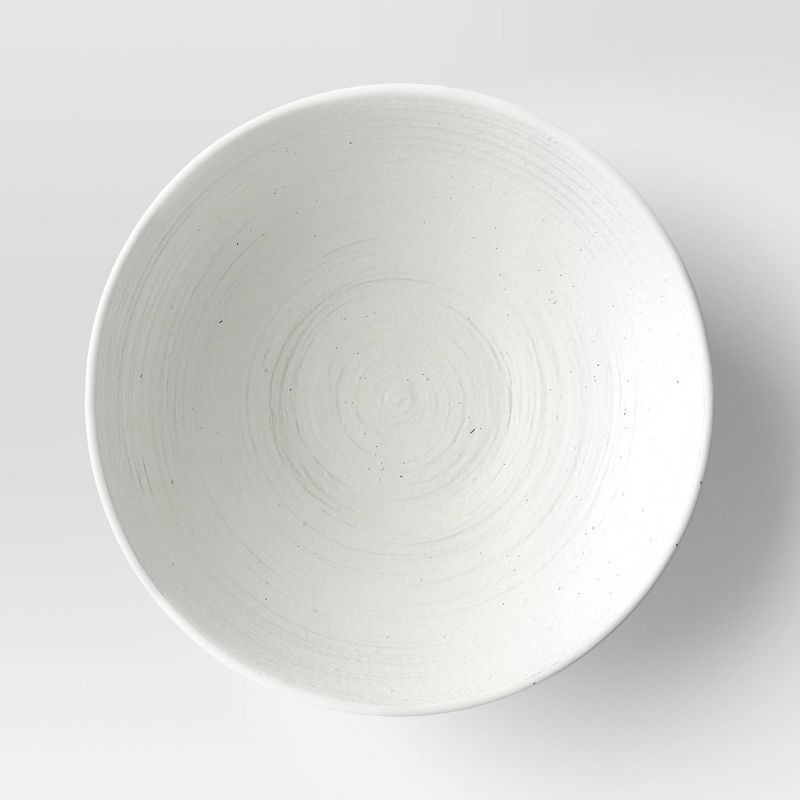 slide 3 of 3, Ceramic Textured Bowl White - Threshold™: Round, Decorative, Not for Food Use, 1 ct