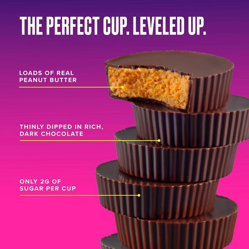 slide 4 of 10, SkinnyDipped Dark Chocolate Peanut Butter Cups - 3.17oz, 3.17 oz