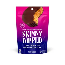 SkinnyDipped Dark Chocolate Peanut Butter Cups - 3.17oz