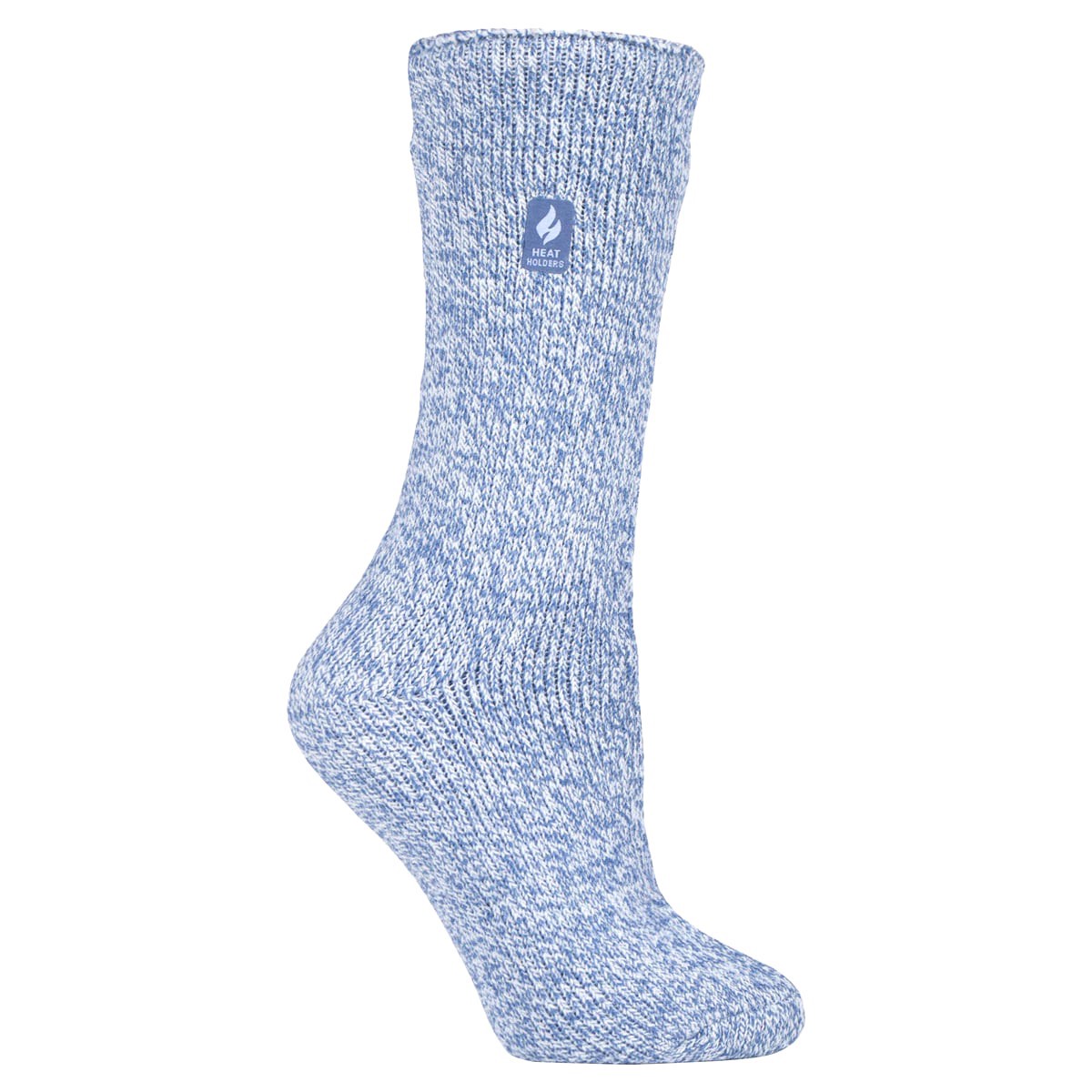 slide 5 of 5, Heat Holders Women’s Primrose Twist Crew Socks, 1 Pair/Pack, Den/Crm Size 5-9, us 5 ct; 9