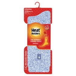 Heat Holders Women’s Primrose Twist Crew Socks, 1 Pair/Pack, Den/Crm Size 5-9