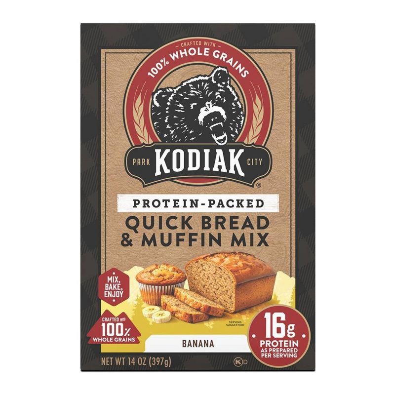slide 1 of 7, Kodiak Cakes Kodiak Banana Muffin & Quick Bread Mix - 14oz, 14 oz