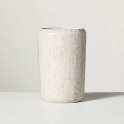 Hearth & Hand with Magnolia Marble Utensil Storage Warm Beige - Hearth & Hand™ with Magnolia: Kitchen Island Organizer, Countertop Crock