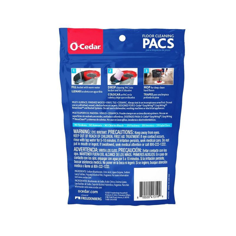 slide 10 of 12, O-Cedar Lavender PACS Hard Floor Cleaner - 10ct, 10 ct