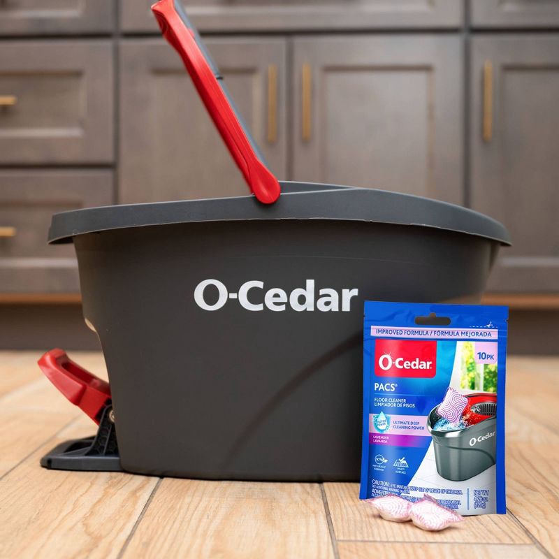 slide 11 of 12, O-Cedar Lavender PACS Hard Floor Cleaner - 10ct, 10 ct