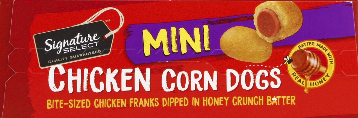 slide 5 of 5, Signature Select Corn Dogs Mini, 30.82 oz