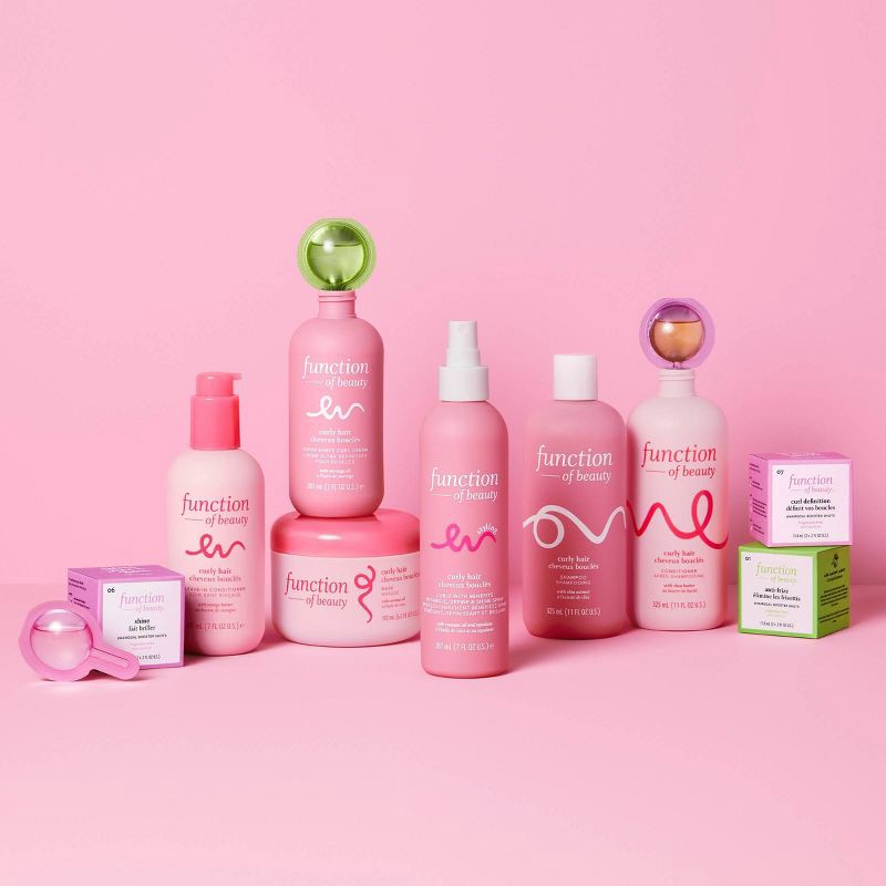 slide 5 of 6, Function of Beauty Curls with Benefits Define, Detangle & Shine Spray for Curly / Coily Hair - 7 fl oz, 7 fl oz