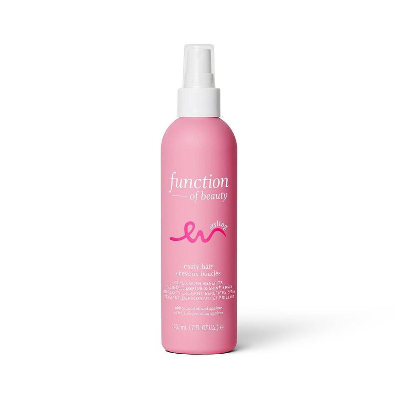 slide 1 of 6, Function of Beauty Curls with Benefits Define, Detangle & Shine Spray for Curly / Coily Hair - 7 fl oz, 7 fl oz
