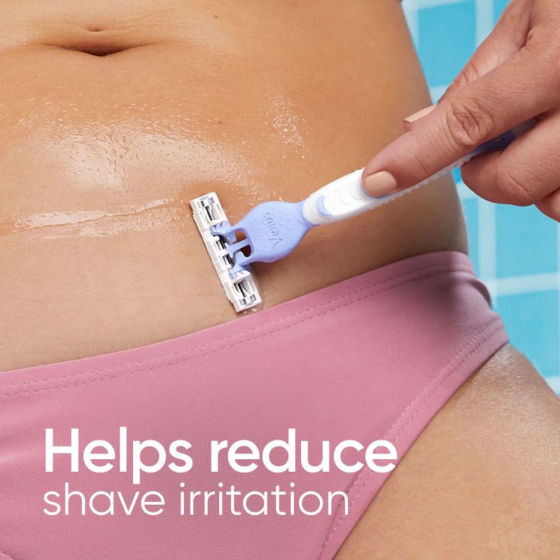 slide 3 of 7, Venus for Pubic Hair & Skin Disposable Razors - 4ct, 4 ct