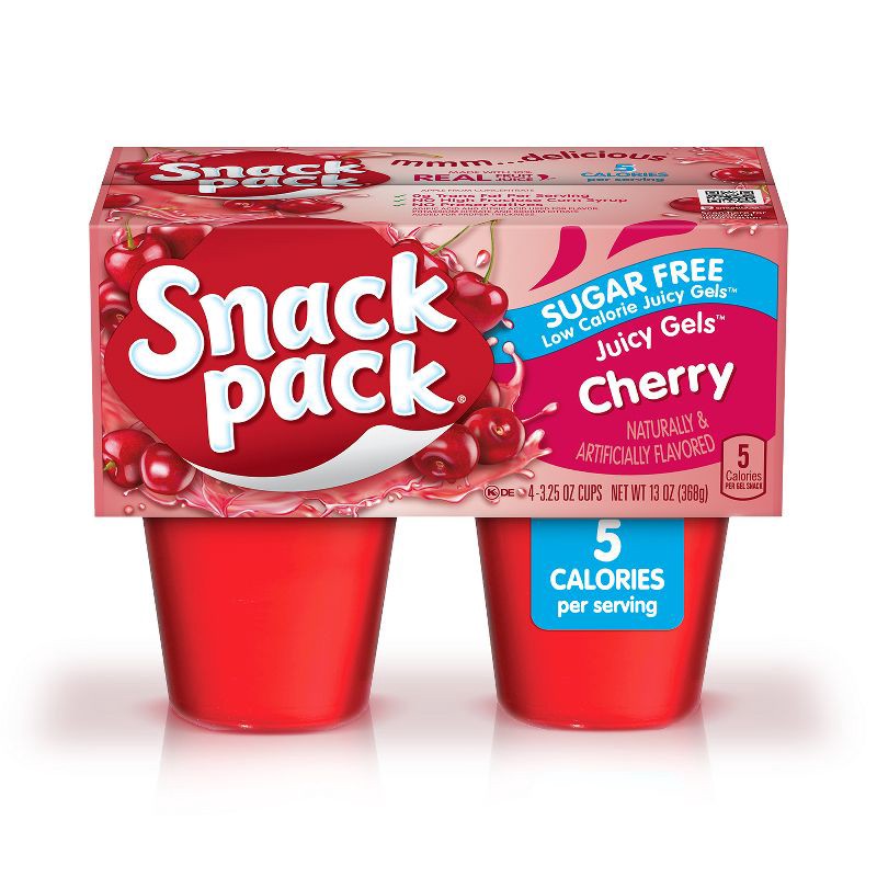 slide 1 of 5, Snack Pack Juicy Gels Cherry Sugar Free - 13oz, 13 oz