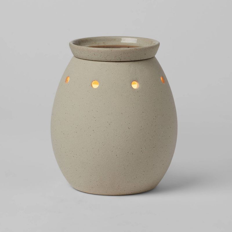 slide 3 of 3, Ceramic Sanded Tabletop Wax Warmer - Threshold™, 1 ct
