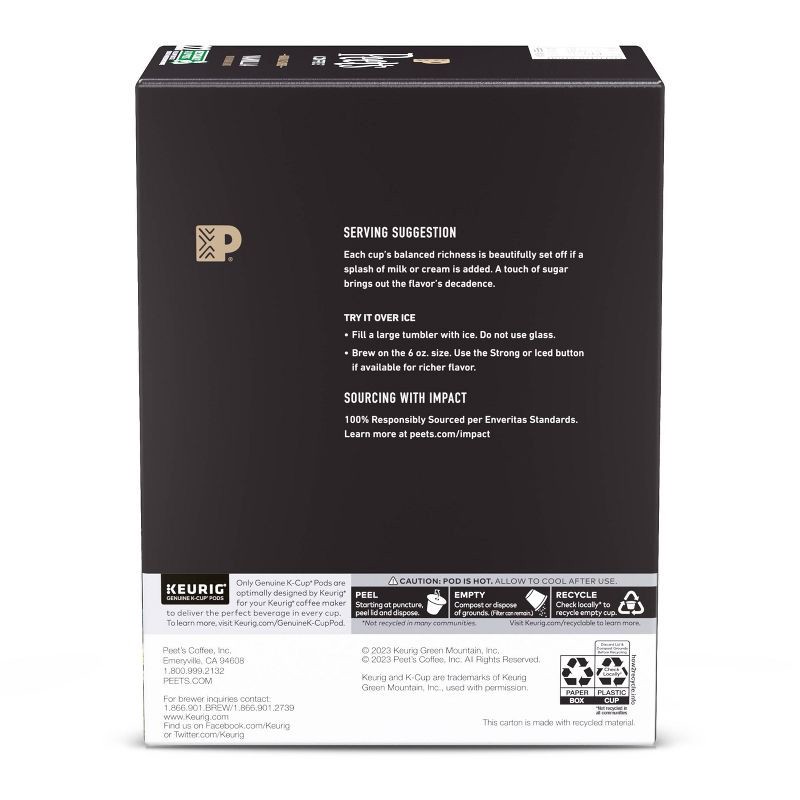 slide 2 of 7, Peet's Coffee Vanilla Flavored Light Roast Coffee Keurig K-Cup - 22ct, 22 ct