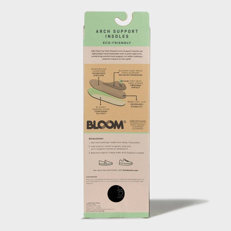 slide 5 of 5, Fab Feet Women's by Foot Petals Insoles Cushions - Gray, 1 ct