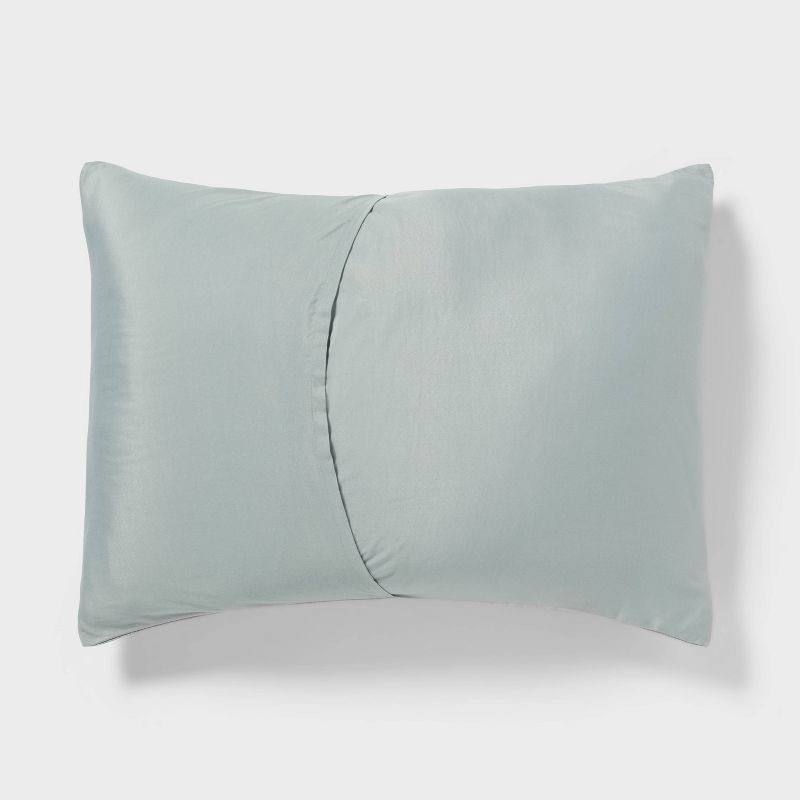 slide 5 of 5, 3pc King Luxe Jacquard Comforter and Sham Set Light Teal Green - Threshold, 3 ct