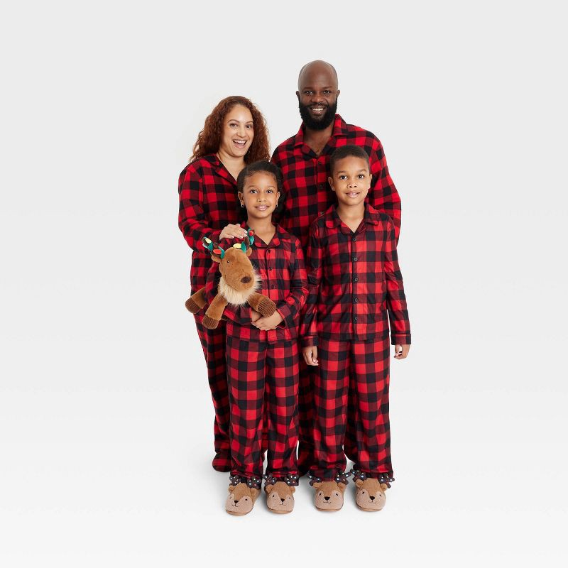 slide 5 of 5, Buffalo Check Matching Family Dog Pajamas - Wondershop™ Red/Black - L, 1 ct