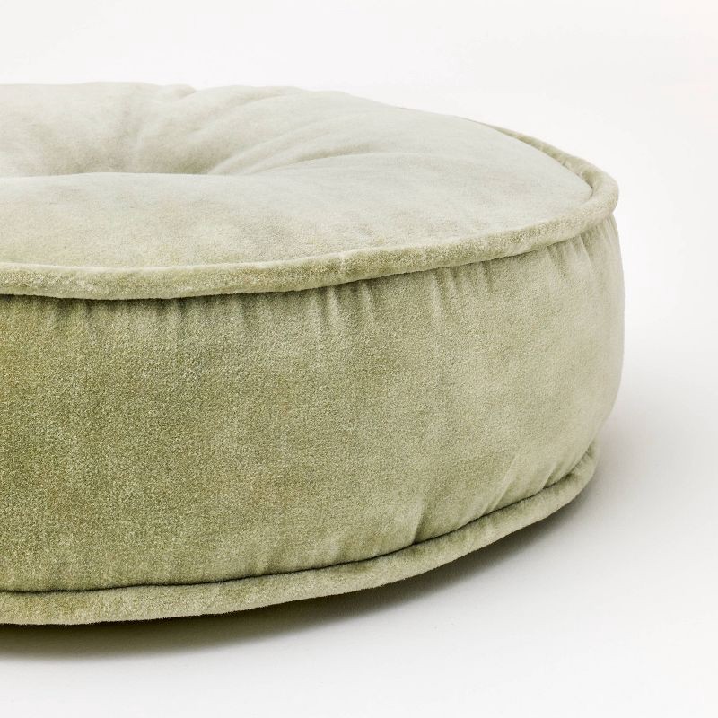 Threshold designed w/Studio McGee Velvet Round Throw Pillow Light Sage