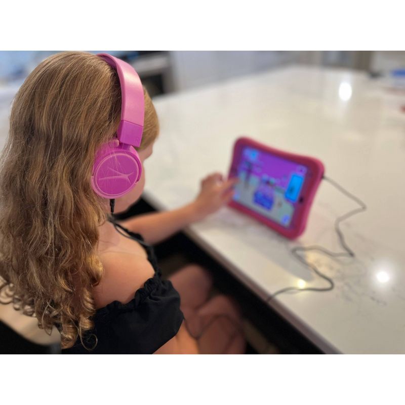 slide 2 of 11, Altec Lansing Kid Safe 2-in-1 Bluetooth Wireless Headphones - Princess Pink, 1 ct