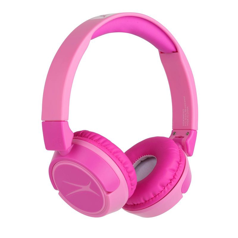 slide 1 of 11, Altec Lansing Kid Safe 2-in-1 Bluetooth Wireless Headphones - Princess Pink, 1 ct