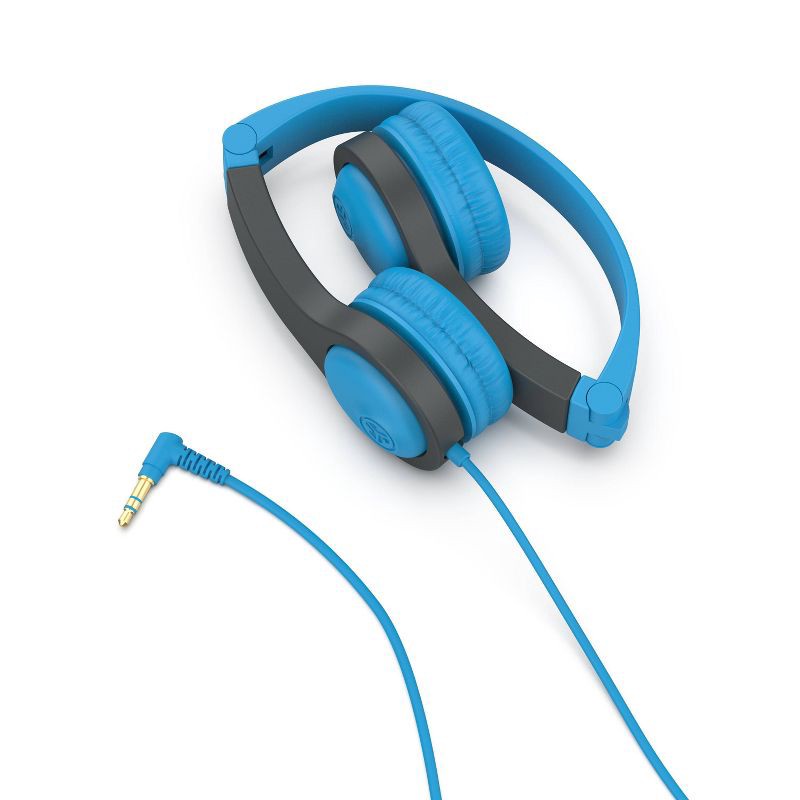 slide 2 of 18, JLab JBuddies Folding Gen 2 Kids Headphones - Blue/Gray: Wired, Foam Ear Cushion, 1 ct