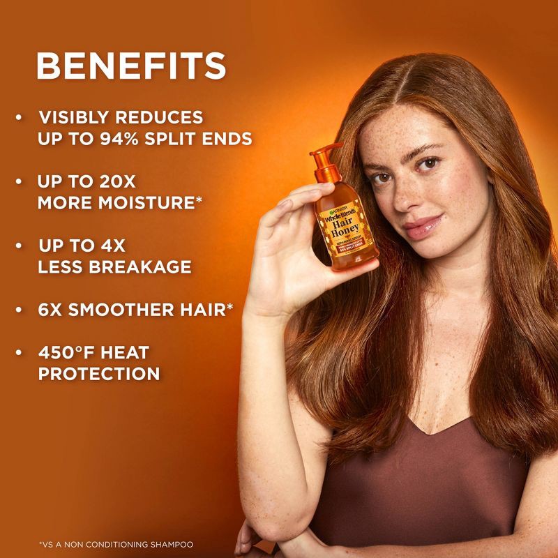slide 3 of 12, Garnier Whole Blends Honey Treasures Hair Repairing Leave-In Serum - 5.1 fl oz, 5.1 fl oz