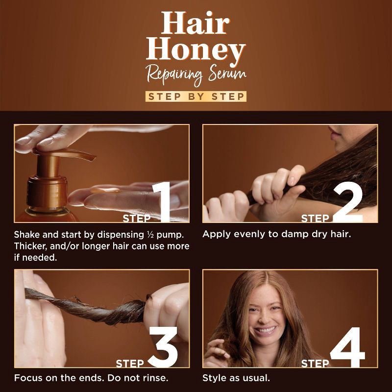 slide 4 of 12, Garnier Whole Blends Honey Treasures Hair Repairing Leave-In Serum - 5.1 fl oz, 5.1 fl oz