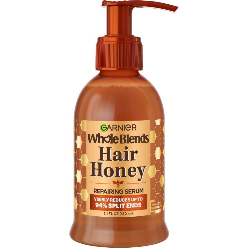 slide 1 of 12, Garnier Whole Blends Honey Treasures Hair Repairing Leave-In Serum - 5.1 fl oz, 5.1 fl oz
