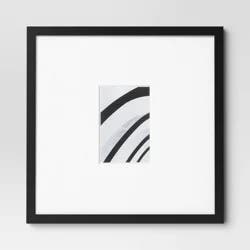 15"x15" to 4"x6" Square Wall Frame Black - Threshold™: Modern MDF, Beveled Mat, Glass Window