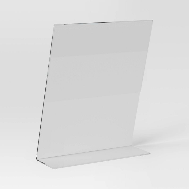slide 4 of 4, 8"x10" Acrylic Image Frame Clear - Room Essentials™: Modern Tabletop Display, Holds Single Photo, 1 ct
