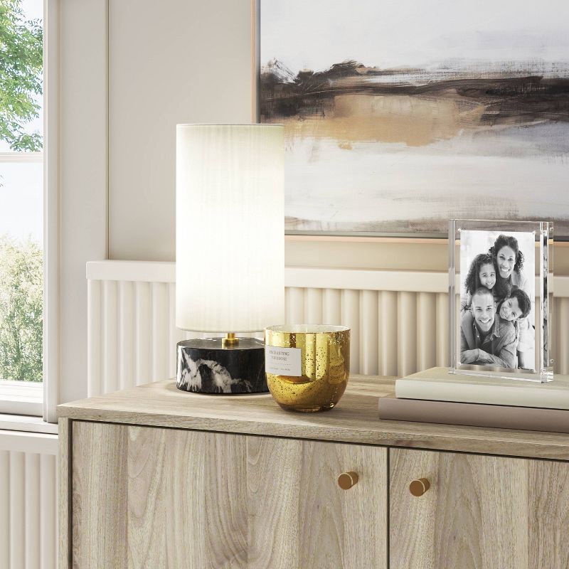 slide 2 of 5, 4"x6" Acrylic Block Image Frame Clear - Room Essentials™: Modern Freestanding Rectangle Photo Holder, 1 ct