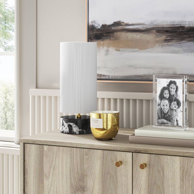 slide 3 of 5, 4"x6" Acrylic Block Image Frame Clear - Room Essentials™: Modern Freestanding Rectangle Photo Holder, 1 ct