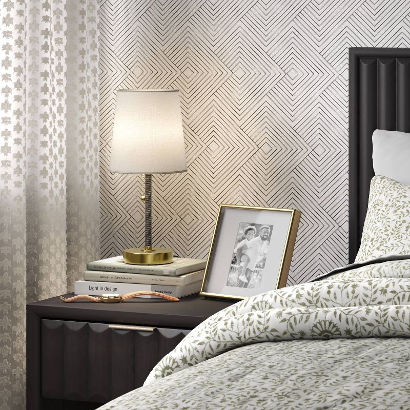 slide 3 of 5, 4"x6" Deep Profile Metal Table Frame Brass - Threshold™, 1 ct