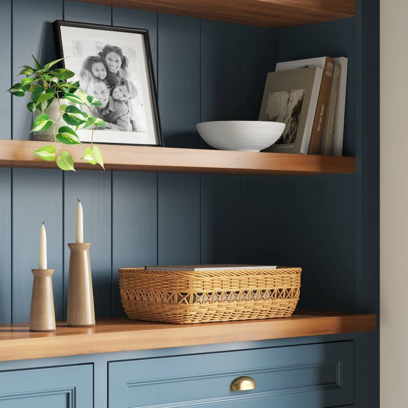 slide 2 of 4, 8"x10" Deep Profile Metal Table Frame Black - Threshold™, 1 ct