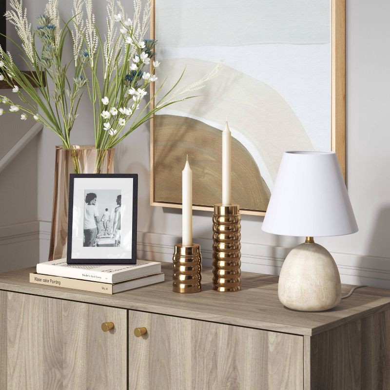 slide 2 of 4, 6"x 8" Matted to 4"x6" Thin Metal Table Frame Black - Threshold™: Modern Aluminum Photo Holder, Easel Back Display, 1 ct