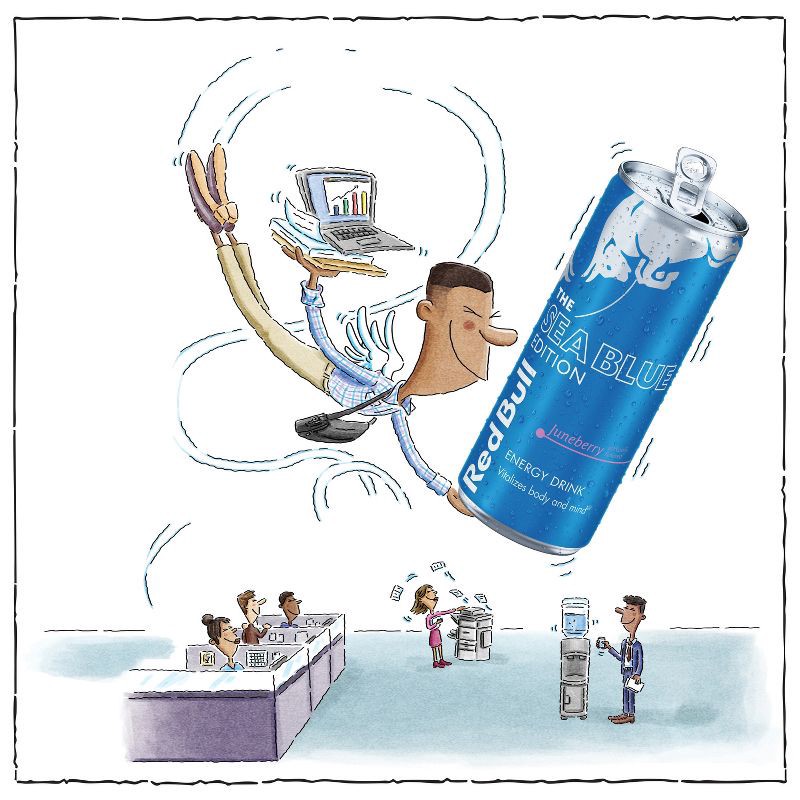 slide 2 of 10, Red Bull Sea Blue Edition Energy Drink - 12 fl oz Can, 12 fl oz