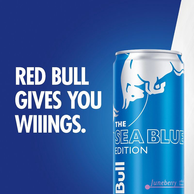 slide 4 of 10, Red Bull Sea Blue Edition Energy Drink - 12 fl oz Can, 12 fl oz