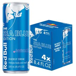 Red Bull Sea Blue Edition Energy Drink - 4pk/8.4 fl oz Cans