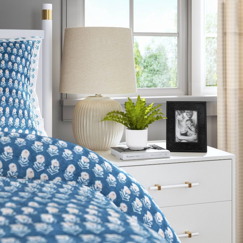 slide 2 of 4, 5"x7" Caning Table Frame Black - Threshold™: Modern Style, Wall & Tabletop Display, Easel Back, 1 ct