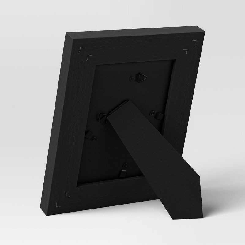 slide 4 of 4, 5"x7" Caning Table Frame Black - Threshold™: Modern Style, Wall & Tabletop Display, Easel Back, 1 ct