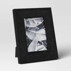 5"x7" Caning Table Frame Black - Threshold™: Modern Style, Wall & Tabletop Display, Easel Back