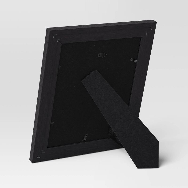 slide 4 of 4, 8"x10" Caning Table Frame Black - Threshold™: Modern Rectangular Photo Display, Wall Mount & Easel Back, 1 ct