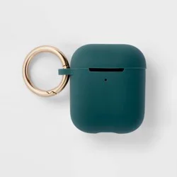 AirPods (1/2 Generation) Recycled Silicone Case with Clip - heyday™ Rain Teal