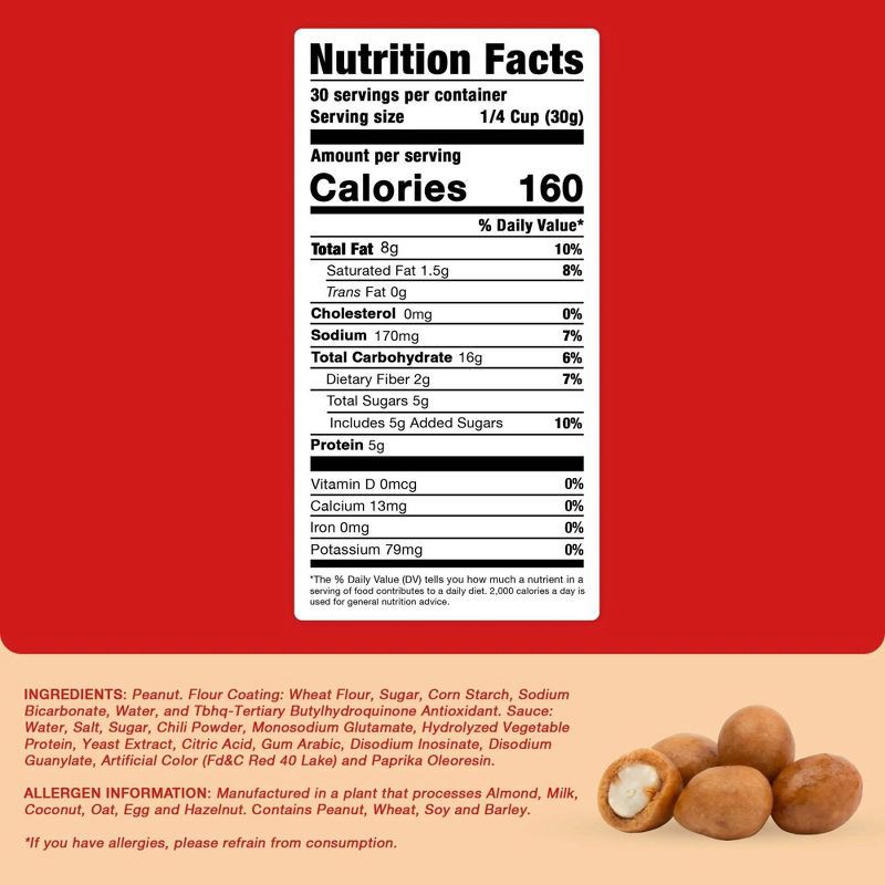 slide 5 of 5, De La Rosa Japones Peanuts Candy Value Pack - 32oz, 32 oz