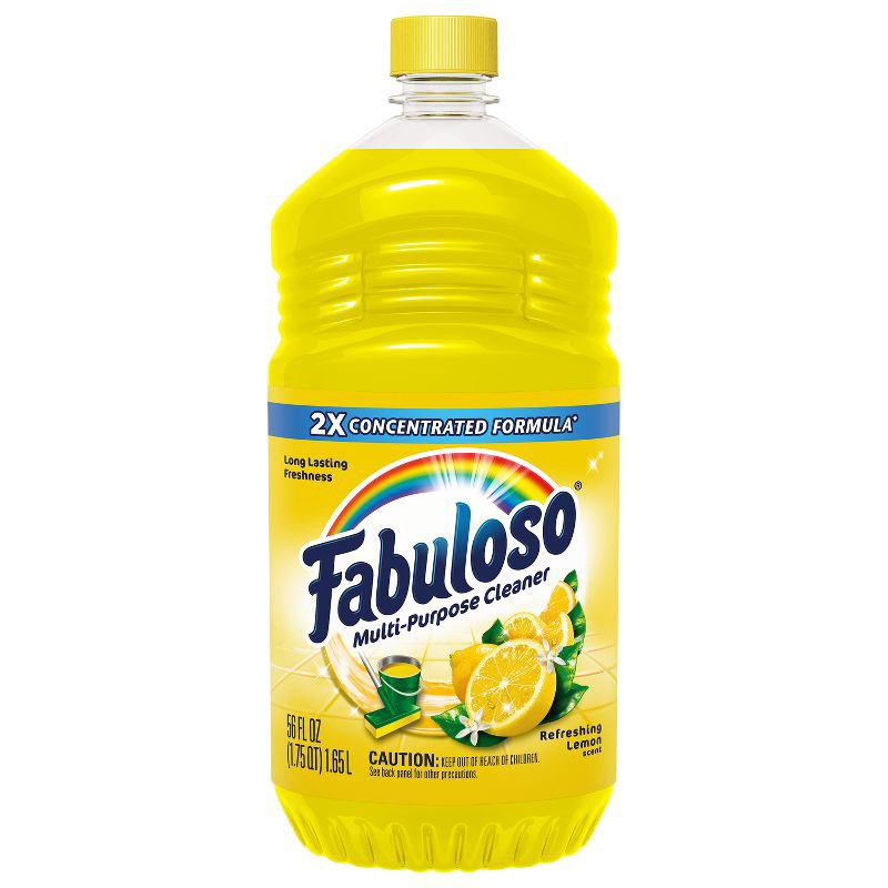 slide 8 of 12, Fabuloso Lemon Scent Multi-Purpose Cleaner - 2X Concentrated Formula Floor Cleaner - 56 fl oz, 56 fl oz