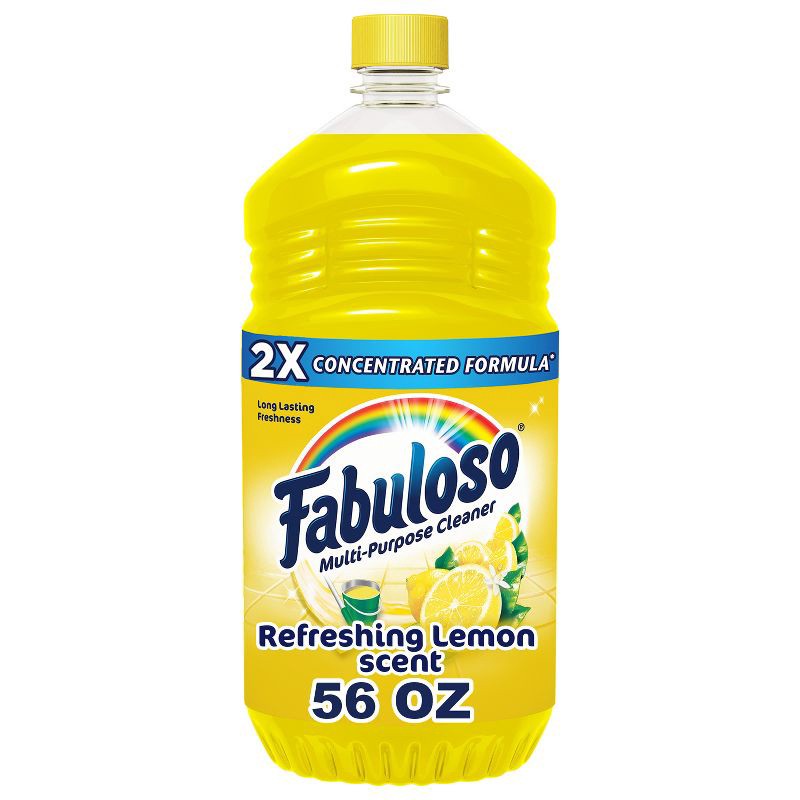 slide 1 of 12, Fabuloso Lemon Scent Multi-Purpose Cleaner - 2X Concentrated Formula Floor Cleaner - 56 fl oz, 56 fl oz