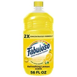 Fabuloso Lemon Scent Multi-Purpose Cleaner - 2X Concentrated Formula Floor Cleaner - 56 fl oz