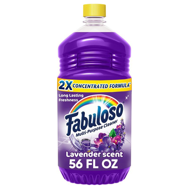 slide 1 of 13, Fabuloso Lavender Multi-Purpose Cleaner 2X Concentrated Formula Floor Cleaner - 56 fl oz, 56 fl oz
